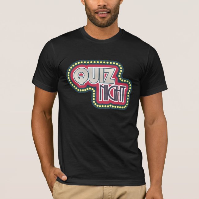 Quiz Night Trivia Party Bright Ljus Tröja (Framsida)