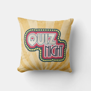 Quiz Night Trivia Party Sunburst Kudde