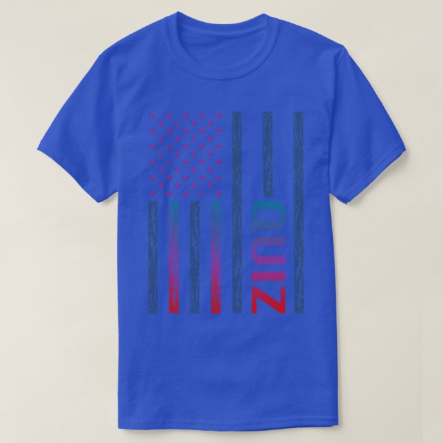 Quizzes Quiz för övertoningsfrågor för Flagga T Shirt (Design framsida)