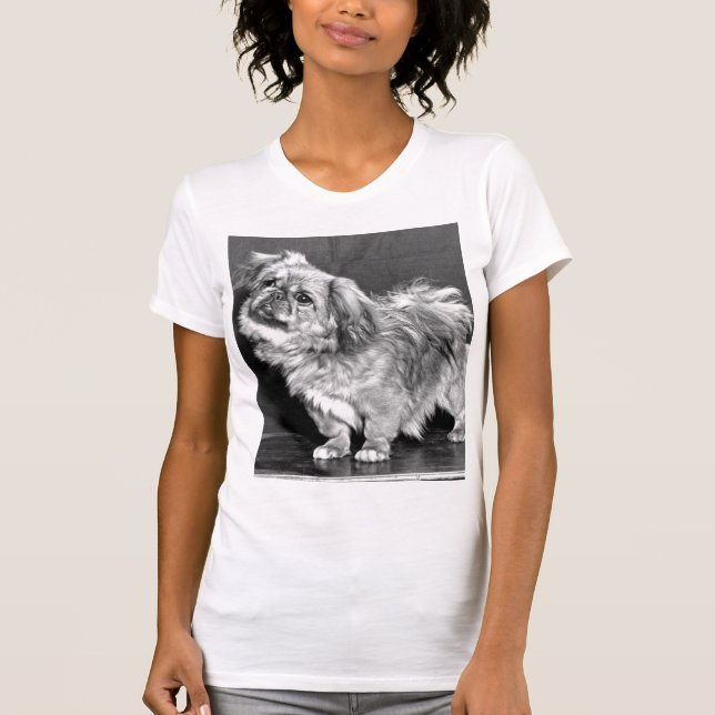Quizziclen Pekingese T-shirt (Framsida)