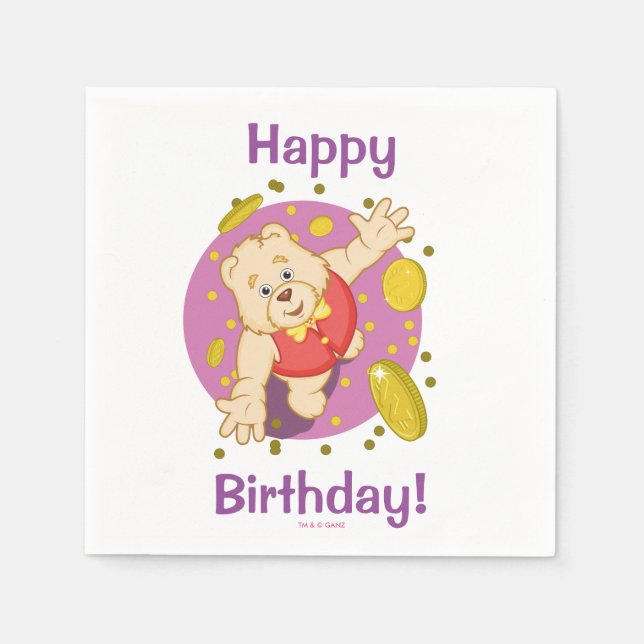 Quizzy Bear Pappersservett (Framsidan)