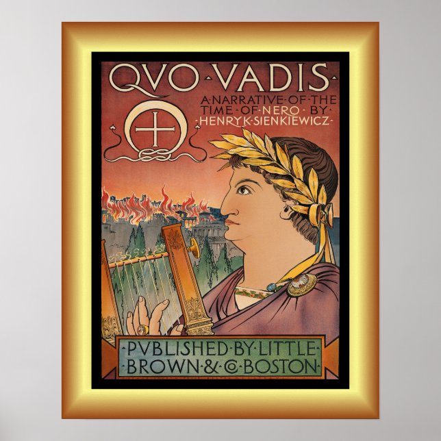 Quo Vadis, Nero, Rom, Henry Sienkiewicz ~ Poster (Framsidan)