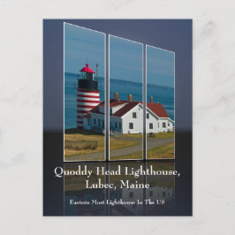 Quoddy Head Fyrljus Utklipp Vykort