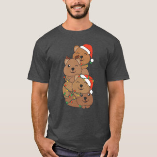 Quokka Christmasree jul Animals Quokkas frie T Shirt