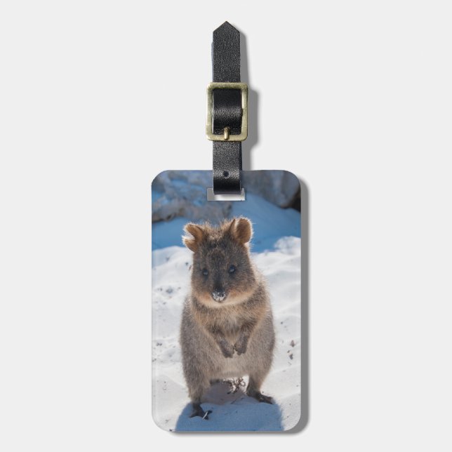 Quokka: Det mest lyckliga djur på planet! Bagagebricka (Vertikal Framsida)