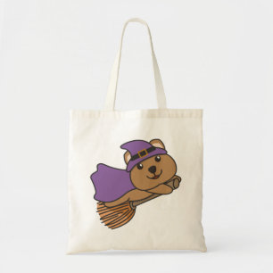Quokka Halloween Witch Kids Witch Costume Tote Bag Tygkasse