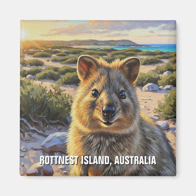 Quokka i Rottnest Island Australia Magnet (Framsidan)