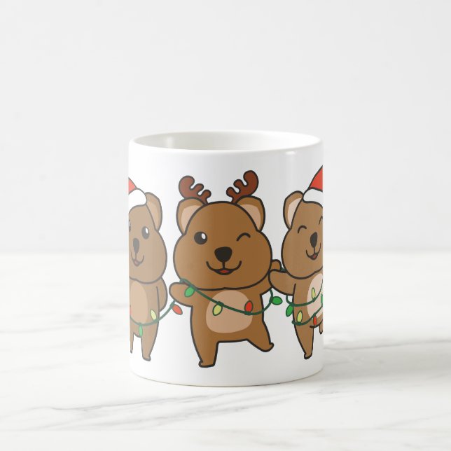 Quokka jul-djur Cute Quokkas Kaffemugg (Center)