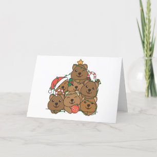 Quokka Julgran Funny Animal jul Holid Helgkort
