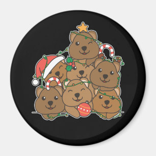 Quokka Julgran Funny Animal jul Magne Magnet