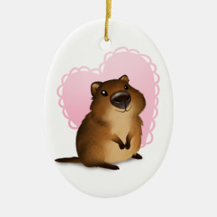 Quokka Julgransprydnad Keramik