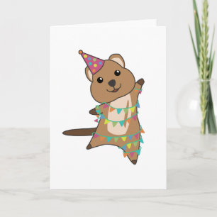 Quokka Önskemål Grattis på födelsedagen till dig Q Kort