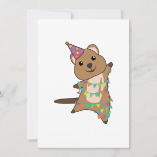 Quokka Önskemål Grattis på födelsedagen till You Q Inbjudningar