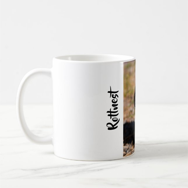 Quokka på Rottnest Island Kaffemugg (Vänster)