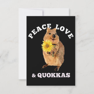 quokka Peace Love Kort