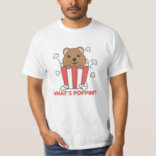 Quokka Popcorn Whats Poppin Funny T Shirt