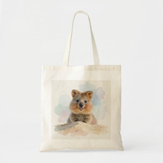 Quokka som tittar över en sanddyn - Totebag Tygkasse