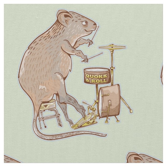 Quokka Spela Drums Tyg (Närbild)