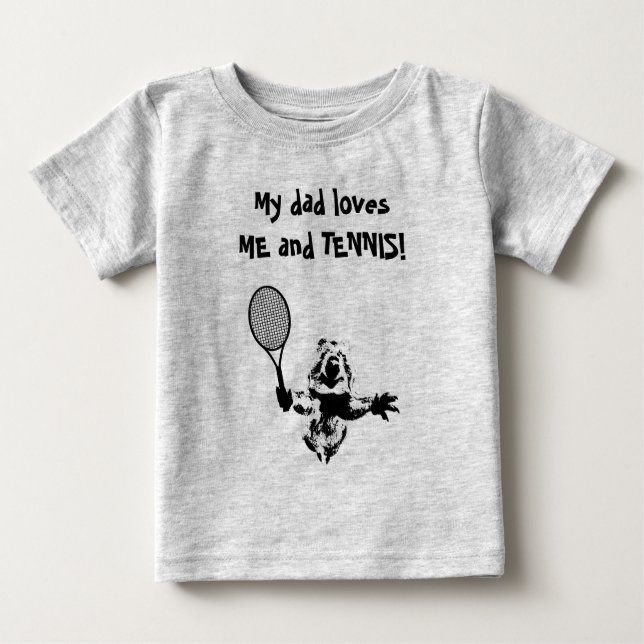 Quokka Tennis Pappa - T Shirt (Framsida)