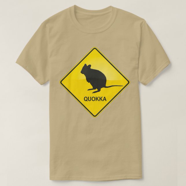 Quokka-varningssignal T Shirt (Design framsida)