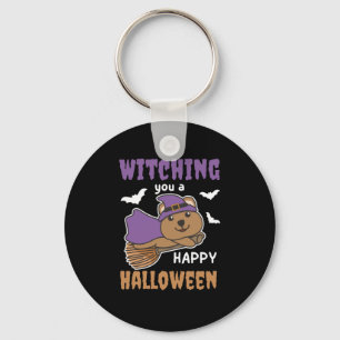 Quokka Witch Witches som vaktar dig en Lycklig Nyckelring