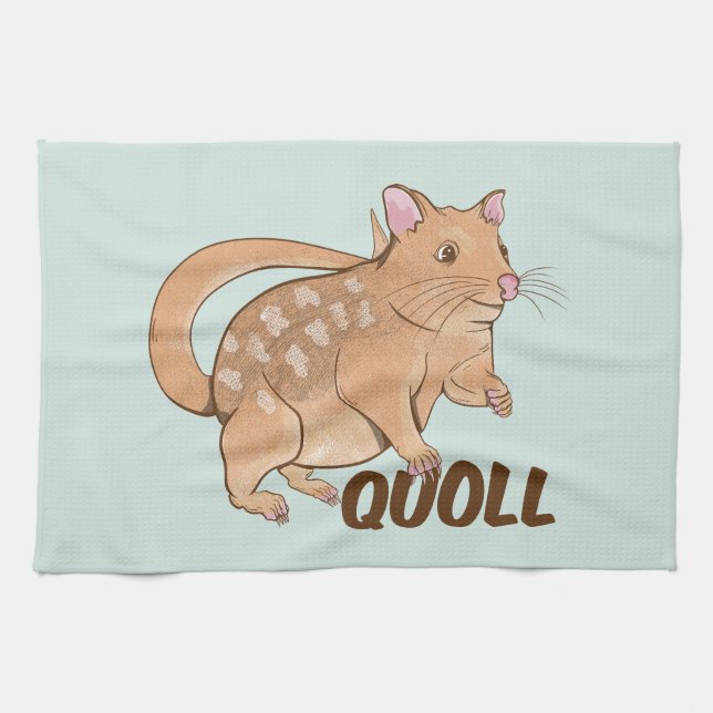 Quoll Australian Marsupial Kökshandduk (Horisontell)