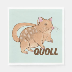 Quoll Australian Marsupial Pappersservett