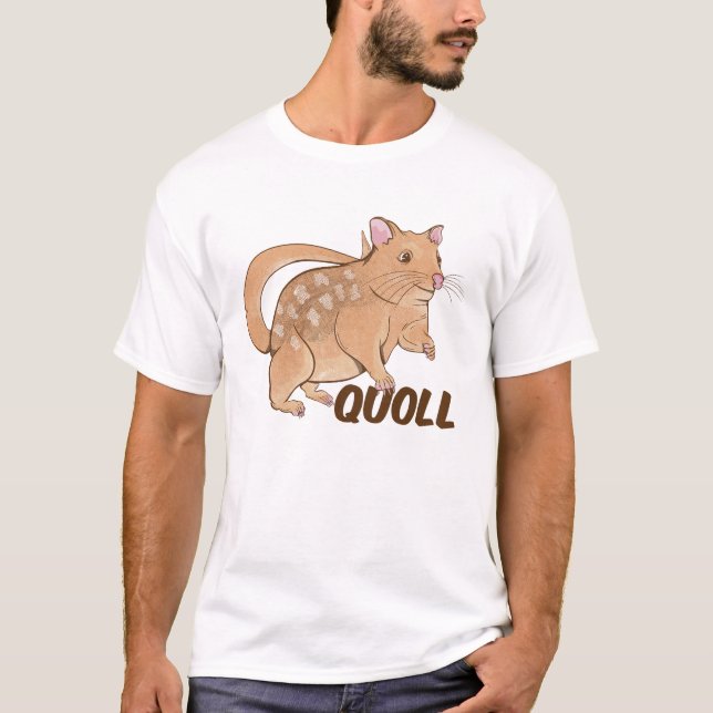 Quoll Australian Marsupial T Shirt (Framsida)