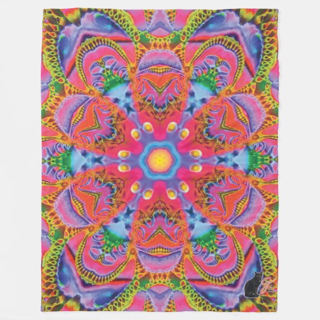 Quorum Kaleidoscope Fleece Blanket (Framsidan)