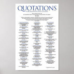 Quotations för chefer och ledare poster