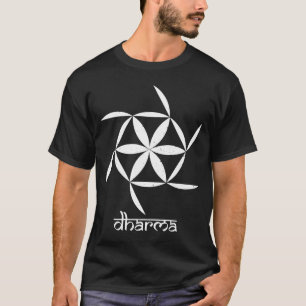 Quotdharmaquot Wheel India Yoga Stil sanskrit Min T Shirt