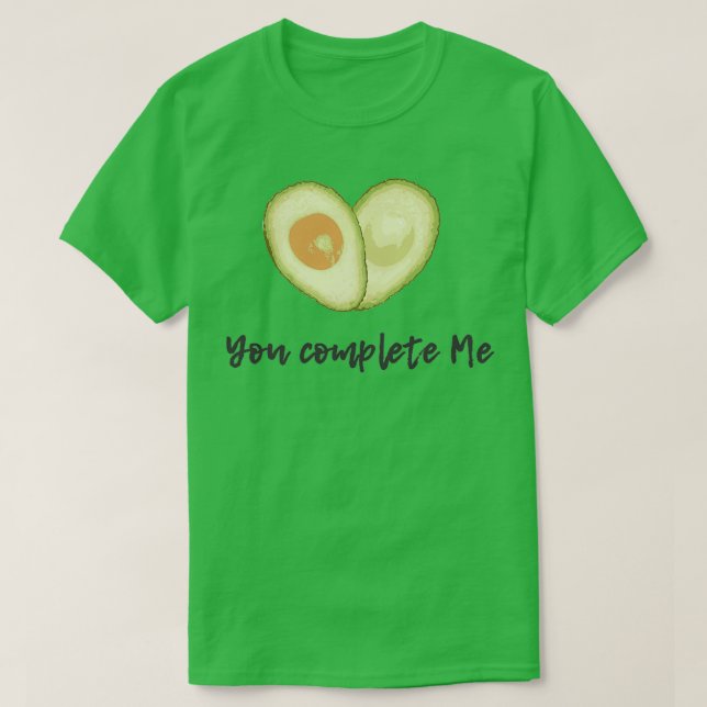 quotDu har slutfört maturklipp Öppna Avocado Kärle T Shirt (Design framsida)