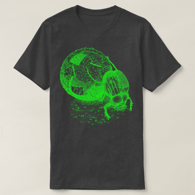 quotDung Beetlequot Lime T Shirt (Design framsida)