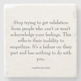 Quote about relationships.  stenunderlägg