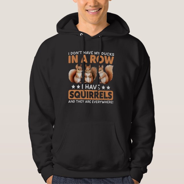 Quote Animal Lover Squirrels (ung. ekorrelor) Hoodie (Framsida)