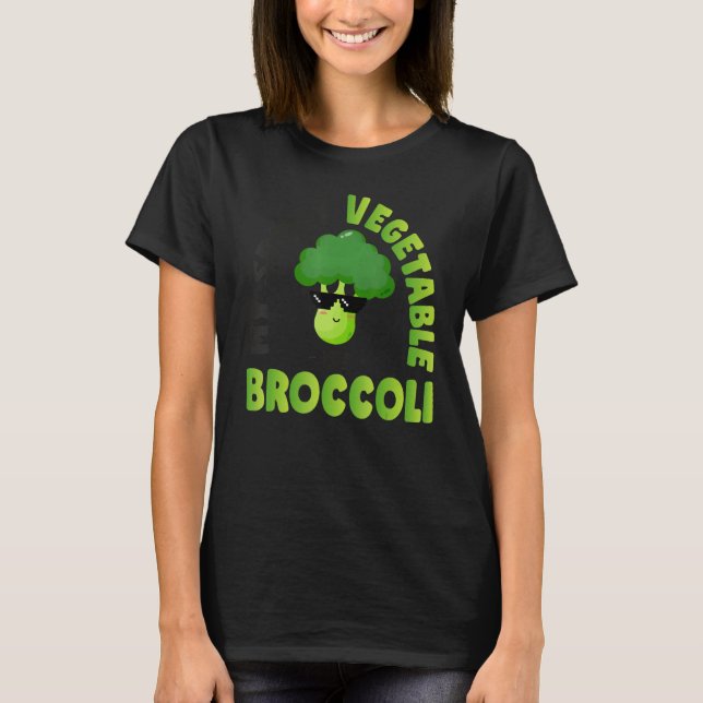 Quote Broccoli är min sprit Vegetable World Vegan T Shirt (Framsida)