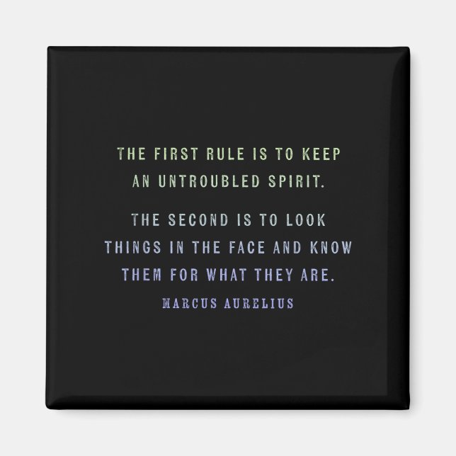 Quote By Marcus Aurelius Stoic, Mindset Motivation Magnet (Framsidan)