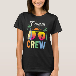 Quote Cousin Crew Vintage Sunglasses Family Vacati T Shirt