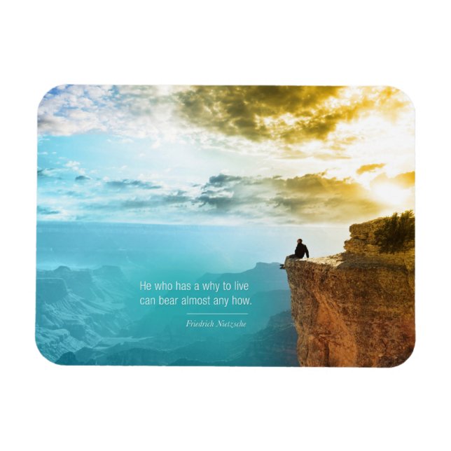 Quote Friedrich Nietzsche Nature Äventyr Nature Magnet (Horisontell)
