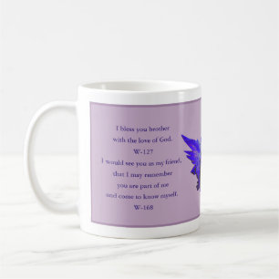 Quote Mugg, Forgitivity ACIM Gift, Lila Angel Kaffemugg