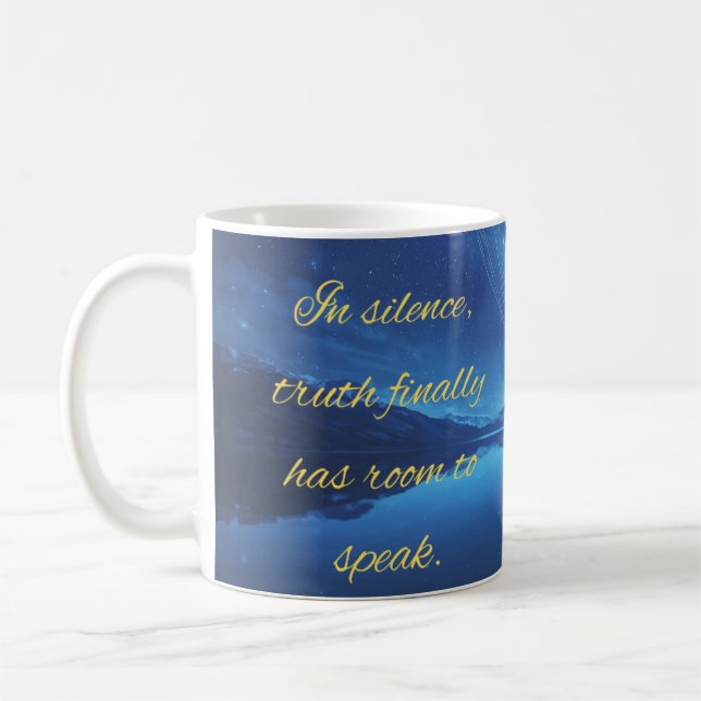 Quote of Silence Mug Kaffemugg (Vänster)
