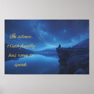 Quote on Silence Poster
