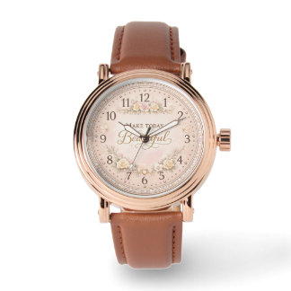 Quote Watch Design | Feminine Custom Timepiece Gif Armbandsur