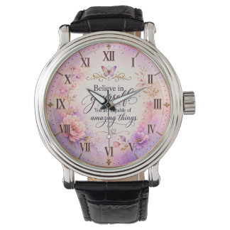 Quote Watch Design | Feminine Custom Timepiece Gif Armbandsur
