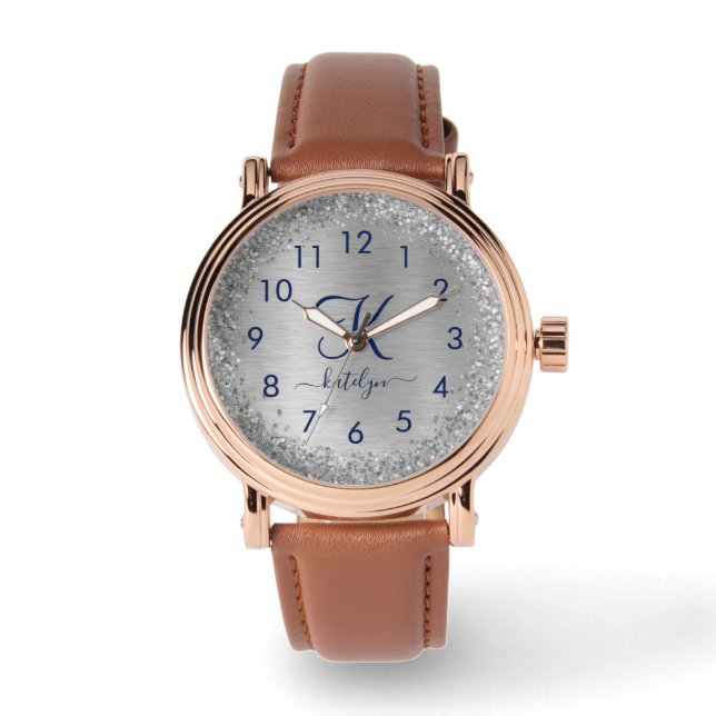 Quote Watch Design | Feminint anpassat tidstillägg Armbandsur (Framsida)