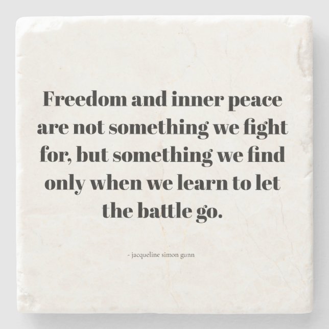 Quotes about inner peace stenunderlägg (Framsidan)