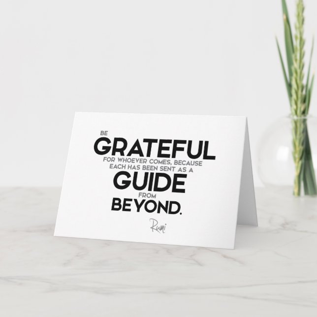 QUOTES: Rumi: Guide från andra sidan Kort (Framsida)