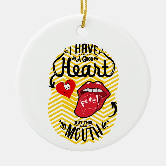 QUOTES SARCASM JULGRANSPRYDNAD KERAMIK (Framsidan)