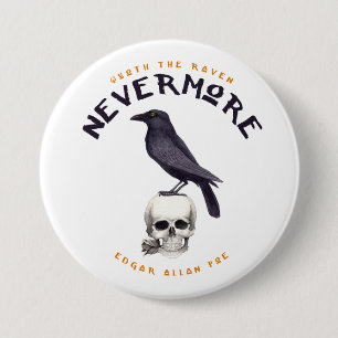 Quoth den korpsvarta Nevermore - Edgaren Allan Poe Knapp