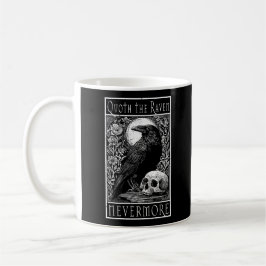 Quoth Raven - Icke desto mer - Edgar Allan Poe art Kaffemugg